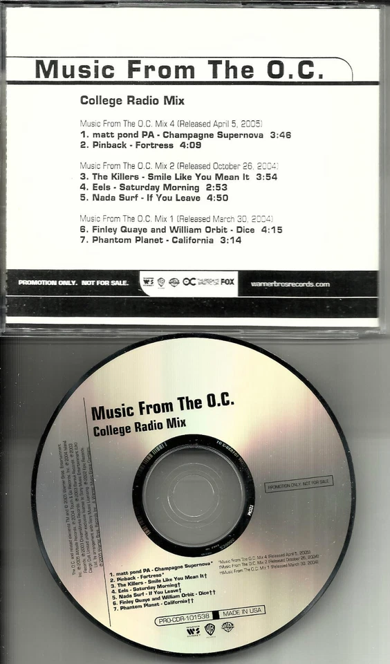 THE KILLERS Pinback NADA SURF Eels WILLIAM ORBIT 7TRX SAMPLER PROMO DJ CD single Foto 1 de 1