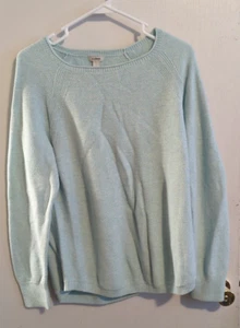 Size L Light Blue L.L. Bean Regular Fit Sweater - Picture 1 of 5