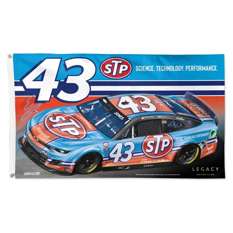 Erik Jones 2023 Wincraft #43 STP 3x5 Deluxe Flag Cover