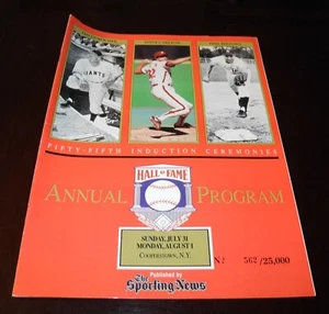 1994 Baseball Hall of Fame Induction Ceremony Program Yearbook Steve Calrton - Picture 1 of 2