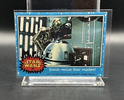 1977 Topps Star Wars #40 Droids Rescue Their Masters See-Threepio R2-D2 C-3PO - Image 1 of 2