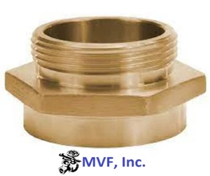 2-1/2" Female NST X 1-1/2" Male NST Hex Adapter Brass Hydrant Hose 2415545 - Picture 1 of 3