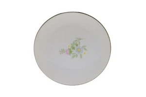 Johann Haviland Bavaria Forever Spring Platinum Trim 3.75" Butter Pat - Picture 1 of 2