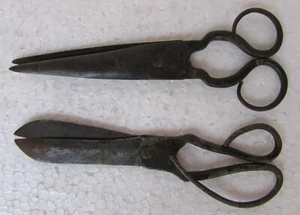 2 piezas, tijeras antiguas de hierro de colección forma única tijeras coleccionables - Imagen 1 de 5