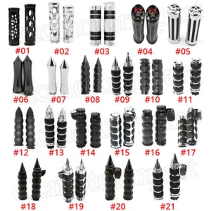 Motorcycle 1" Handlebar Hand Grips for Yamaha Raider Road Star S XV1600 XV1700 - Picture 1 of 77