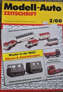 Modell-Auto ZEITSCHRIFT 2/00 - Herpa/Wiking/Roco - 56 pgs - Color - LN Condition - Picture 1 of 5