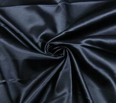 SATIN Deluxe Stoff Innenfutter Blusenstoff Wäsche glänzend NAVY EUR 9,98/m - Bild 1 von 2