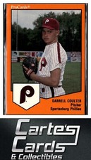Darrell Coulter 1989 ProCards Minor League Team Sets #1042 Spartanburg Phillies