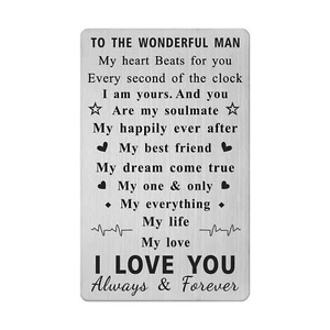 Husband Birthday Card Gifts for Him - I Love You Card for Man - Husband Birth... - Picture 1 of 6