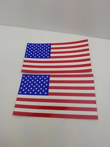 Calcomanía adhesiva de vinilo American Flag EE. UU. America paquete de 2 4x7 pulgadas - Imagen 1 de 1