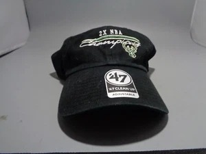 Milwaukee Bucks 2X NBA Champions 47 Brand MVP Adjustable Hat Baseball Cap NBA - Picture 1 of 6
