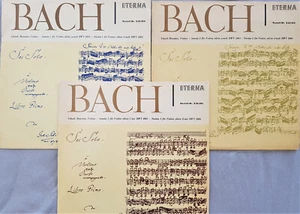 3 LP LOT Yehudi Menuhin: Bach- 6 Partitas & Sonatas For Solo Violin / Eterna - Picture 1 of 1