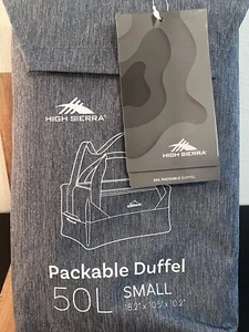 Packable Duffel 50L Indigo/Gray High Sierra Small Picnic, Tailgating, Convenient - Picture 1 of 8