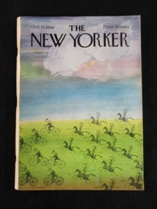 Vintage New Yorker Magazine October 15 1966 - Saul Steinberg cover art - Picture 1 of 4