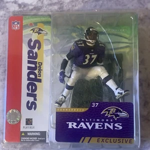 MCFARLANE NFL DEION SANDERS EXCLUSIVE PURPLE JERSEY RAVENS S9 - Picture 1 of 6