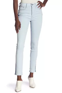 Pantalones de mezclilla ajustados de cintura alta Rag & Bone (doble azul) cremallera mosca, talla 32, $250, nuevos con etiquetas - Imagen 1 de 4