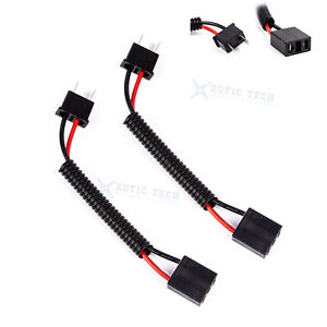2PCS H7 Socket Pre-Wired Heavy Duty Wiring Harness Cord for Headlights Fog Lamps