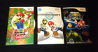 Wii Mario Game Bundle Lot-Mario Bros Galaxy, Kart, Super Sluggers -Has Books
