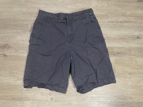 Pantaloncini chino Vans autentici uomo taglia 29 10 grigi tasche frontali piatte skate surf