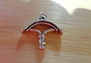 1 Sterling Silver Shedding Blade Sweat Scraper Brush Horse Heifer Tack Charm - Picture 1 of 4