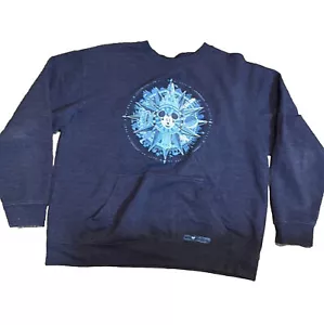 Womens Disney Parks Compass Mickey Oversized Sweater Large Blue - Picture 1 of 4