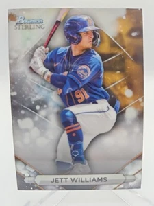 2023 Bowman Sterling #BSP-57 Jett Williams New York Mets MLB Prospect - Picture 1 of 2