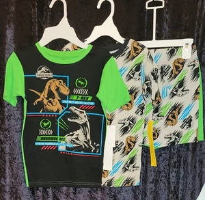 NWT BOYS JURASSIC WORLD PAJAMAS (2 Sets) SIZE 10 - Picture 1 of 4