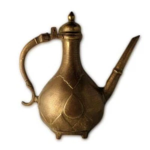 Antique Indian Ewer (aftaba), Cast Brass, Mughal India – 18th Century - Picture 1 of 2