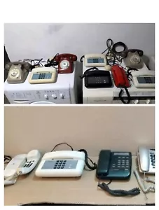 Stock C.ca 20 Vecchi Telefoni Fissi Vintage Da Collezione Sip Siemens E Starlite - Foto 1 di 21