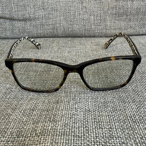 Ted Baker B723 Women’s Petite Fit Eyeglasses Brown Tortoise Floral 50-16-140 - Picture 1 of 9