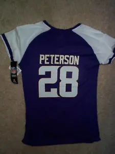 ($35) Minnesota Vikings ADRIAN PETERSON nfl Jersey Shirt WOMEN'S/WOMENS m-medium - Picture 1 of 3