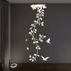 3d Flower Mirror Tiles Wall Stickers Self Adhesive Decor Stick On Art Home Decal