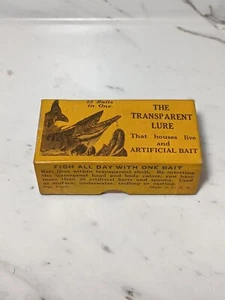 Esca trasparente Trans-Lure Bait Co. anni '30 con ottima scatola originale senza attacchi. - Foto 1 di 10
