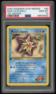 2000 POKEMON GYM HEROES 1ST EDITION 90/132 MISTY'S STARYU PSA 10 *LOW POP 67* - Picture 1 of 2