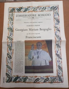 L'Osservatore Romano Elezione Papa Francesco 14 Marzo 2013 - Foto 1 di 1