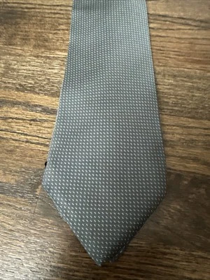 Gravata masculina Kiton, verde violeta 100% seda, Itália - Imagem 1 de 4