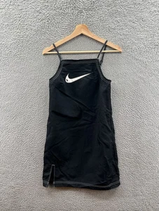 Vestido camisero informal tejido Nike NSW Swoosh negro talla S DM6742-010 para mujer - Imagen 1 de 2