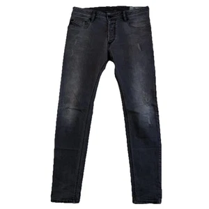 Diesel Herren Jeans 32x30 Schwarz Grau Sleenker 0676P Stretch Skinny Slim Distressed - Bild 1 von 15