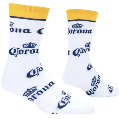 Crazy Socks CORONA Fits Men’s Shoe Size 6-12 Crew Socks Novelty - Image 1 of 3