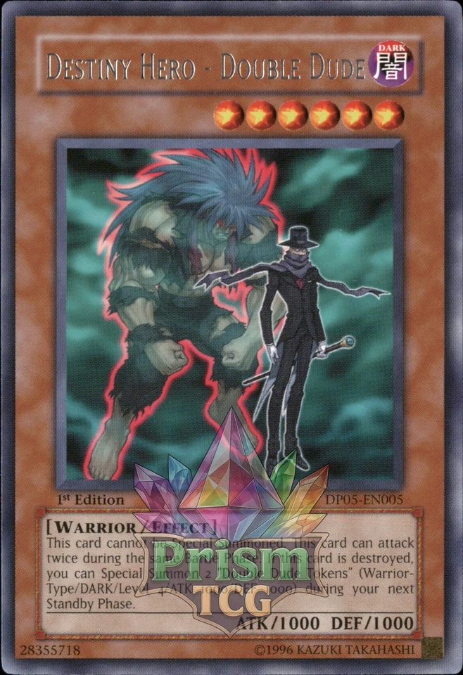 1st ed Destiny HERO - Double Dude rare DP05-EN005 Yugioh - Image 1 of 1