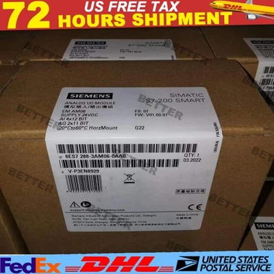 New Siemens 6ES7288-3AM06-0AA0 6ES7 288-3AM06-0AA0 S7-200 SMART I/O SM AM06 - Image 1 of 4