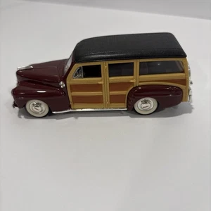 Yat Ming 1948 Ford Woody 1/43 Burgundy And Wood Color - Picture 1 of 12