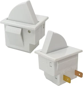 Interruptor de luz de puerta de refrigerador 2 piezas compatible con 2 pies para GE Whirlpool, Maytag - Imagen 1 de 3