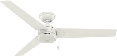 Hunter 52 inch Outdoor or Indoor Ceiling Fan No Light 52", Fresh White finish  - Image 1 of 4