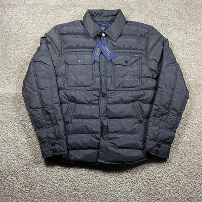 NUEVO Polo Ralph Lauren Para Hombres Mediano Embalable Puffer Pato Plumón Cremallera Completa Chaqueta Foto 1 de 4