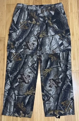 Liberty Realtree Camo Pants Sz XL Hardwoods Hunting Cargo Zip Off Shorts - Image 1 of 4