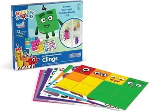 hand2mind Wiederverwendbare Klammern Zahlenblöcke Figuren Abziehbilder Klassenzimmer Dekoration - Bild 1 von 8