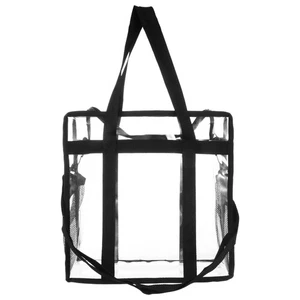 Clear Transparent Pvc Handbag Purse for Stadium Events Waterproof Pouch - Picture 1 of 12