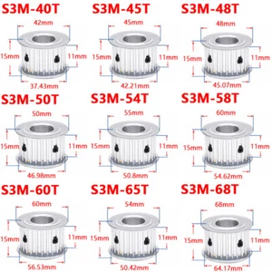 S3M Timing Belt Pulley 40-68Teeth Synchronous Wheel Sprocket For 10mm Width Belt - Picture 1 of 17