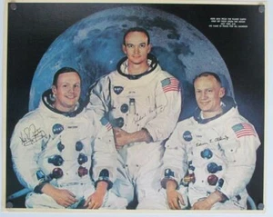 1969 Original Poster  APOLLO 11 Nasa Moon Landing  Armstrong  Aldrin Collins - Bild 1 von 3
